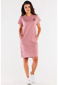 Rochie dama Bumbac - M301 - Roz -