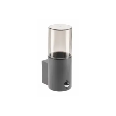 Corp de iluminat pentru exterior - Garden luminaire MEDIO-AU PIR,E27,MAX.15W,IP54,AC220-240V,50-60Hz,top wall lamp, graphite