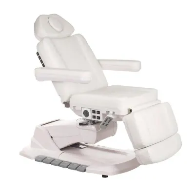 Fotoliu cosmetic electric cu incalzire, telecomanda, reglare inaltime, spatar, suport picioare, latime totala 84 cm, piele eco