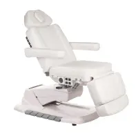 Fotoliu cosmetic electric cu incalzire, telecomanda, reglare inaltime, spatar, suport picioare, latime totala 84 cm, piele eco