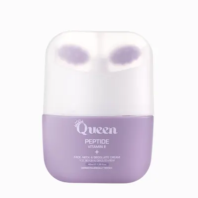 Cremă Facială cu Peptide și Vitamina E, Efect Lifting,Aplicator de Masaj 3D Face Fit,Queen, 40 ml