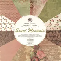 Carton de designer Em Art - Sweet Moments, 180 g/m2, 30.5 x 30.5 cm, unilateral(12 designul, 24 coli)