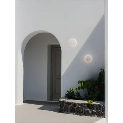 Aplica Csusru Nisipiu Alb Aluminiu LED 9W 220-240V 504Lm 3000K IP65