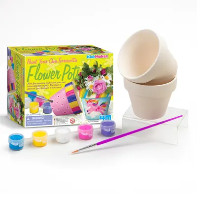 Kit creativ - Picteaza propriile ghivece de teracota