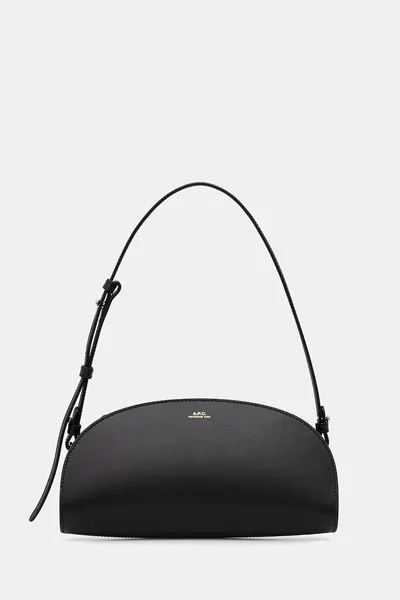 A.P.C. geantă pentru femei din piele SAC DEMI.LUNE SHOULDER