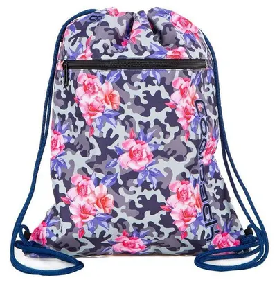 Geantă sport Cool Pack Vert – Camo Roses, cu fermoar
