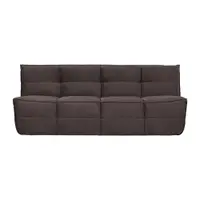 Canapea maro cu tapițerie din catifea 204 cm Cluster – vtwonen