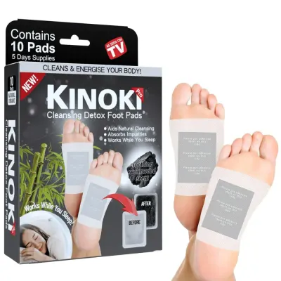 Kinoki Plasturi detox pentru talpi pe baza de plante 5 pereche Cleans &Energise RP-85567