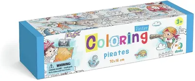 Poster de colorat Dodo - Pirati