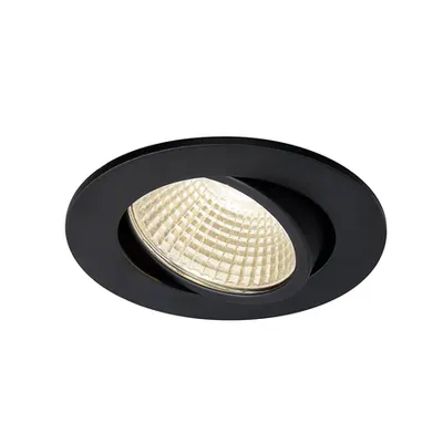 Spot incastrat, NEW TRIA 68 Ceiling lights, black Indoor LED recessed ceiling light black round 3000K 38° incl. driver clip springs