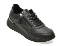 Pantofi sport GEOX negri, D65NQB, din piele ecologica