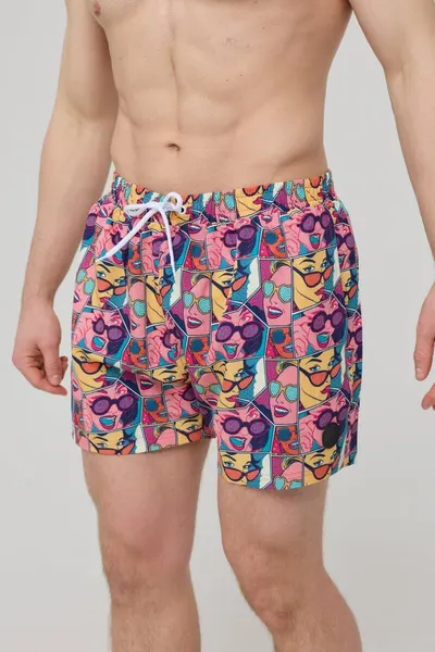 Comic Book Candy Pantaloni scurți de baie pentru bărbați