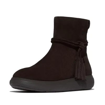 FITFLOP FitFlop IQ-Comff Tassel Suede Short Boots CHOCOLADEBRUIN 36