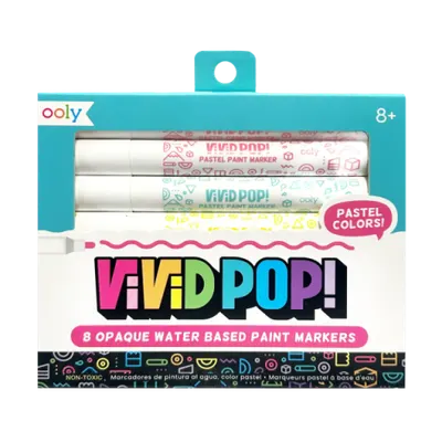 Carioci cu vopsea Vivid Pop! - set de 8, pastel