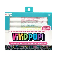 Carioci cu vopsea Vivid Pop! - set de 8, pastel