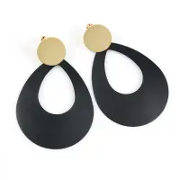 Cercei bicolori oversized