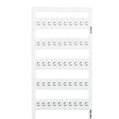WMB marking card; as card; MARKED; L1 (100x); not stretchable; Vertical marking; snap-on type; white
