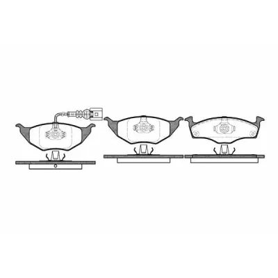 Set placute frana, frana disc REMSA 0718.11