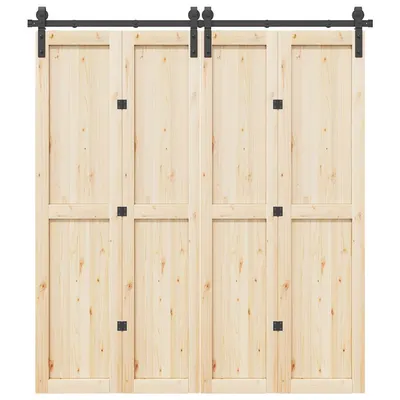 Gossi set feronerie pentru usi glisante, negru, 200 cm, otel