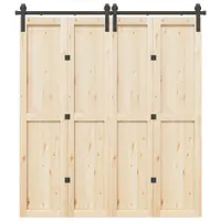 Gossi set feronerie pentru usi glisante, negru, 200 cm, otel