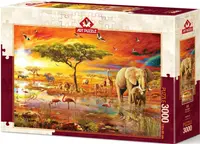 Puzzle Art Puzzle din 3000 de piese - Safari în Africa