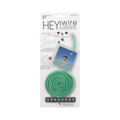 Fir magnetic pentru expunerea fotografiilor-Hey-Green-textile cover