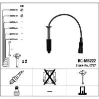 Set cablaj aprindere NGK 0757