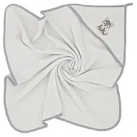 Prosop cu gluga, Qmini, Din bumbac, 80x80 cm, Grey