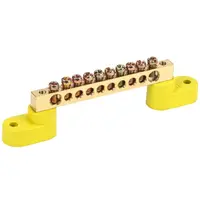 Neutral bus bars with two corner Izolators SHNI-6x9-10-U2-ZH