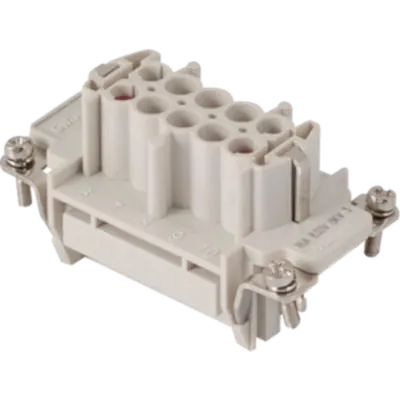 Insert pentru conector Mama - 57X27 - 3P + 2P (AUX) + E 16A 830V / 8kV / 3 - SPRING TERMINAL - GRI