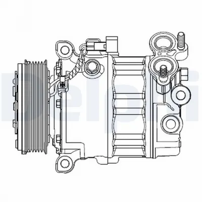 Compresor Climatizare Potrivit Volvo S60 Ii, V40, V60 I; Ford C-Max Ii, Focus Iii, Galaxy Ii, Galaxy Mk Ii, Grand C-Max, Mondeo Iv, S-Max 1.6d 2.0d 07.10-02.20