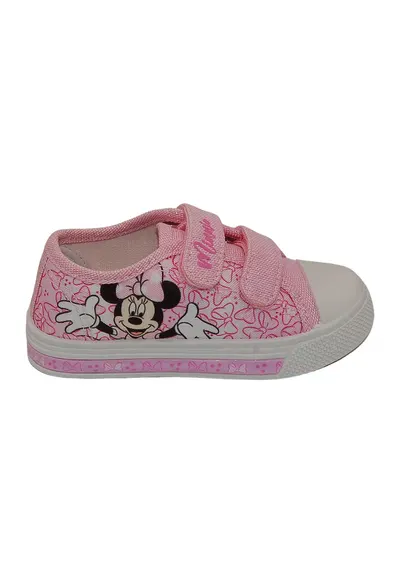 Tenisi cu LED-uri Minnie Mouse - Alb/Negru/Roz