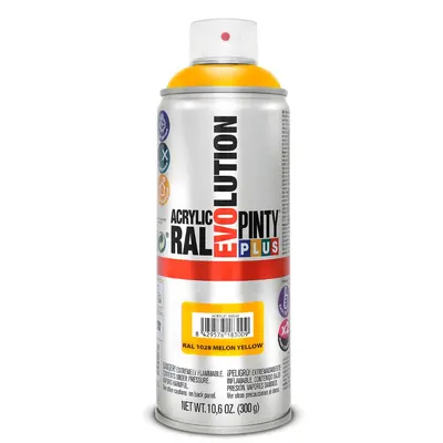 Spray Vopsea acrilica galben melon, interior / exterior, ral 1028, 400 ml