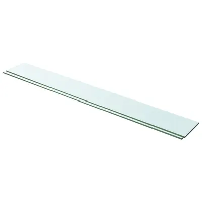 vidaXL Rafturi, 2 buc., 100 x 12 cm, panouri sticlă transparentă