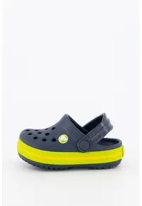 Saboti slingback relaxed fit Crocband - Verde neon/Bleumarin