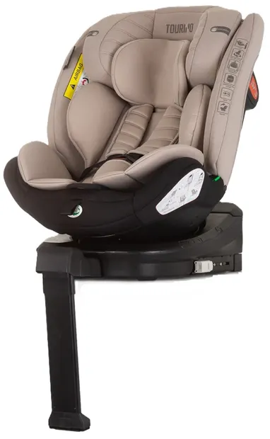Scaun auto Chipolino - Torino, 360°, IsoFix, i-Size, 40-150 cm, macadamia
