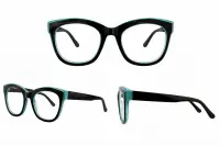 Ochelari pentru claritate la citit rotuzi Narcis Style - Negru cu bleu