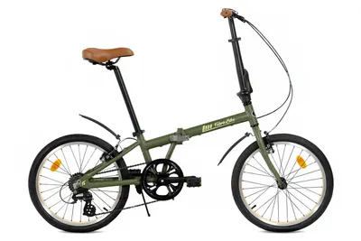 Folding - Bicicletă pliabilă 7V aluminiu 20". Green