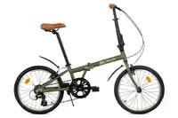 Folding - Bicicletă pliabilă 7V aluminiu 20". Green