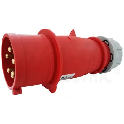 Fisa industriala cu inversarea a 2 faze, presetupa externa TICS-025PF 32A, 400V, 3P+N+E, 6h, IP44