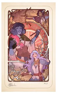 Poster Sideshow Collectibles Games: Critical Role - Art Print Laura Bailey (10th Anniversary)