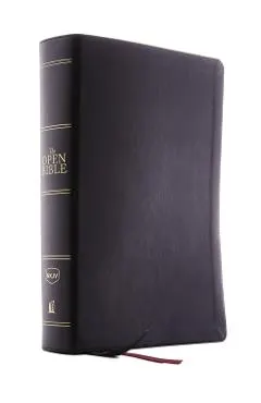 The NKJV, Open Bible, Imitation Leather, Black, Red Letter Edition, Comfort Print: Complete Reference System