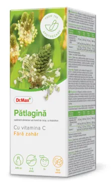 Dr. Max Sirop cu patlagina fara zahar, 245ml