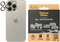 Protector de sticlă pentru cameră PanzerGlass - Hoops, iPhone 15 Pro/Pro Max, titanium
