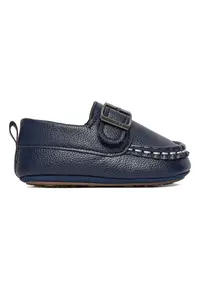 Mocasini copii - velcro - albastru - material textil -