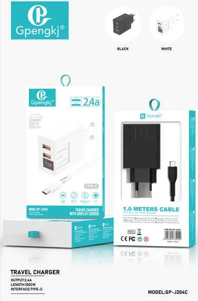 Incarcator Engros pentru telefon, USB tip C, 1 m, RD-B382