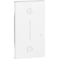 Capac 2 module iluminabil pentru dispozitive de control al scenariilor fara fir. Simbol In&Out(K4570CW) Bticino Living Now KW40M2, alb