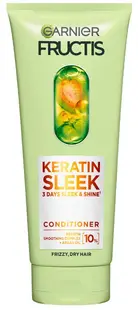 Garnier Fructis Keratin Sleek Balsam pentru păr uscat, 200 ml