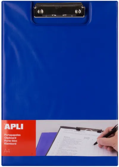 Clipboard cu capac APLI A4 - Albastru