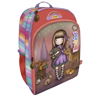 Ghiozdan scoala Gorjuss Be Kind To All Creatures 43.5 cm